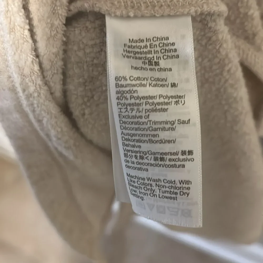 J. Crew Women’s Fleece Button Neck Sweatshirt. Size Large